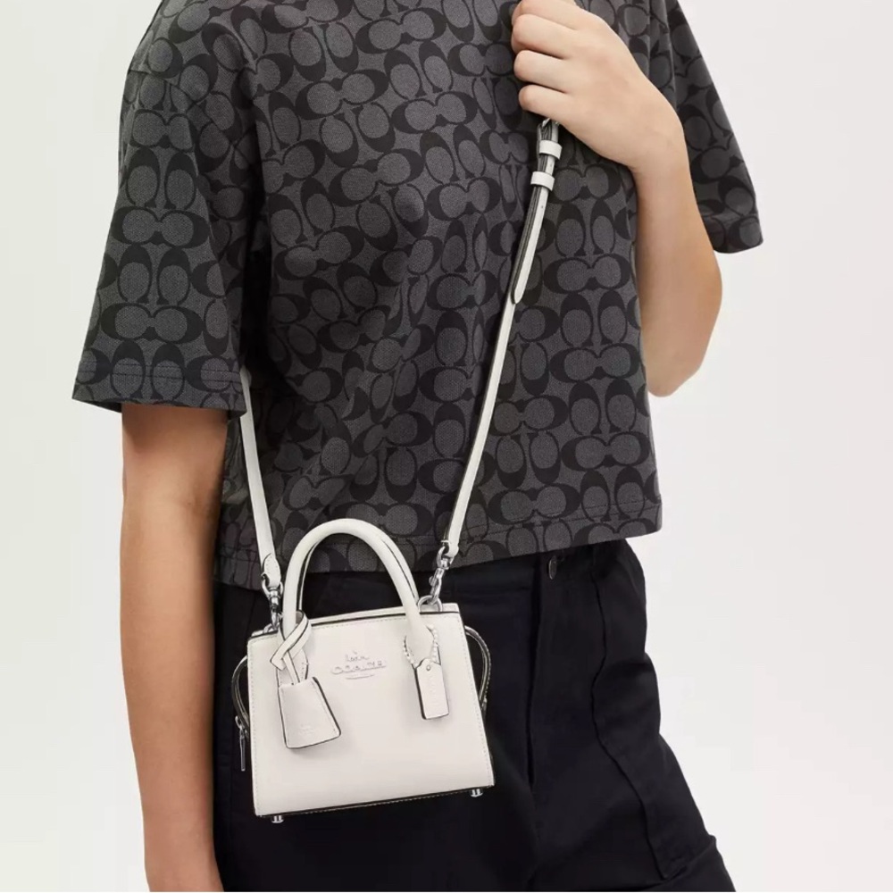 Coach mini Andrea carryall in chalk